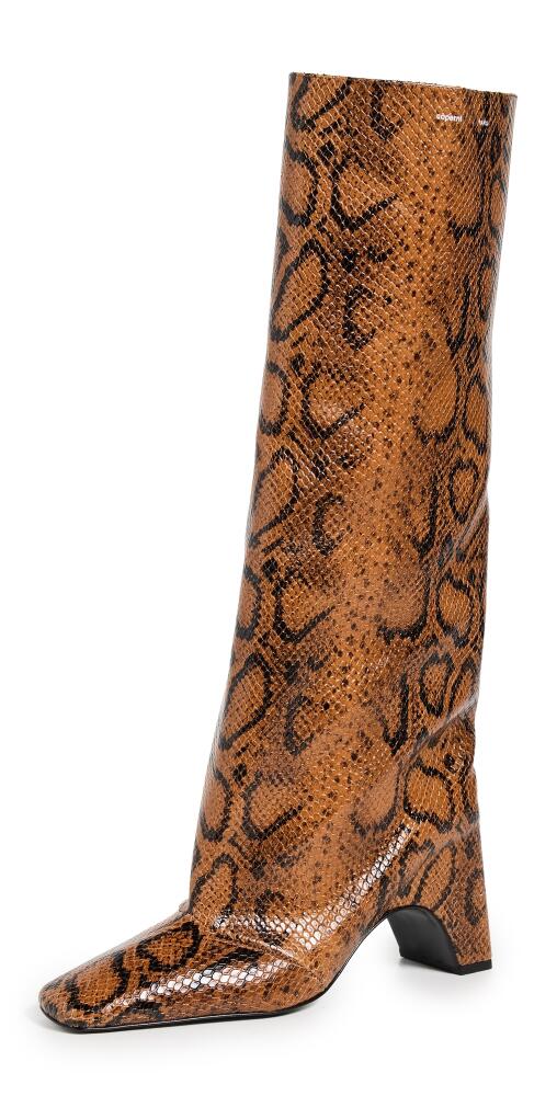 Coperni Snake Print Bridge Boots Brown Cover