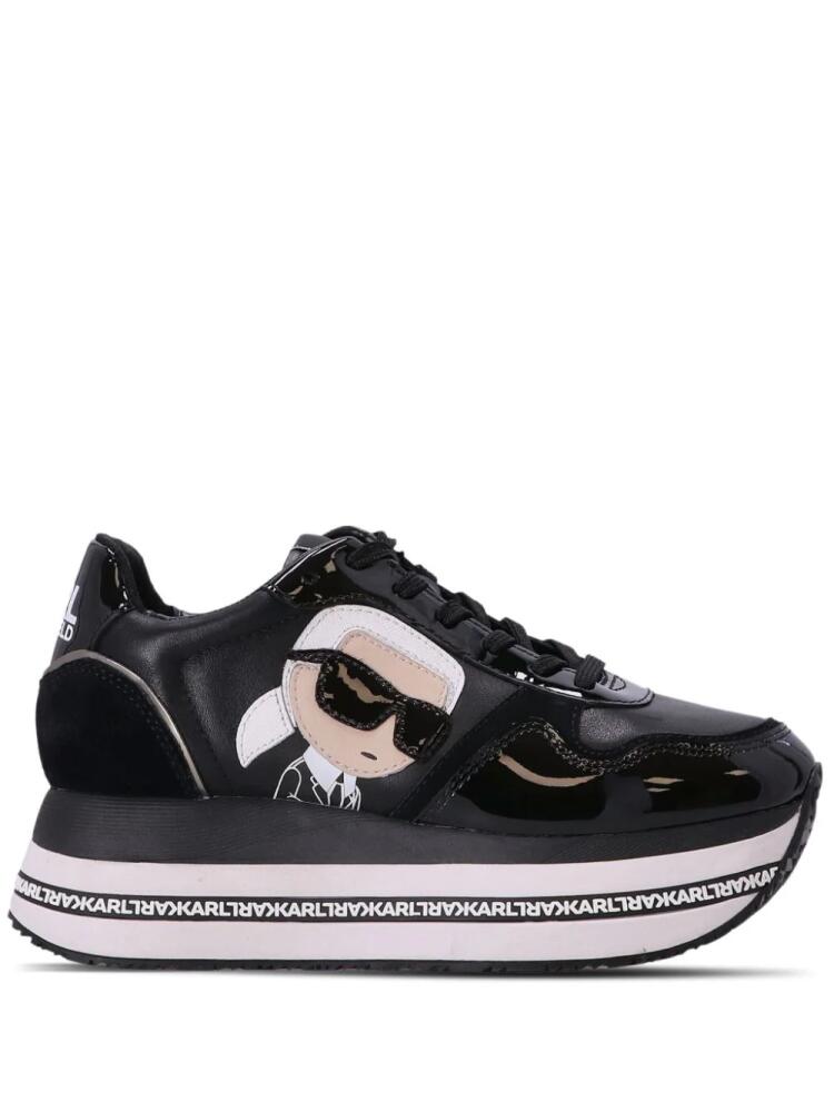 Karl Lagerfeld Velocita II platform sneakers - Black Cover