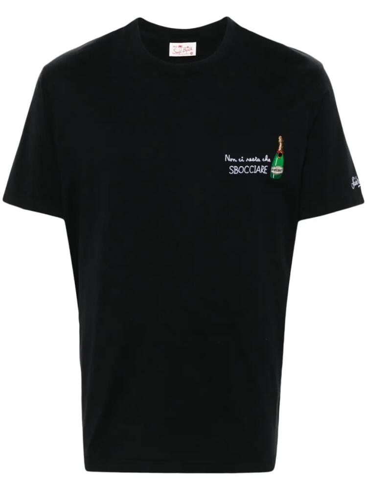 MC2 Saint Barth logo-embroidered cotton T-shirt - Black Cover