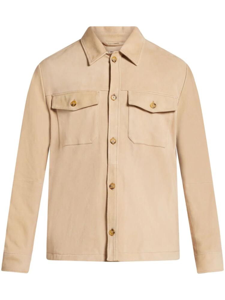 Michael Kors suede shirt jacket - Neutrals Cover