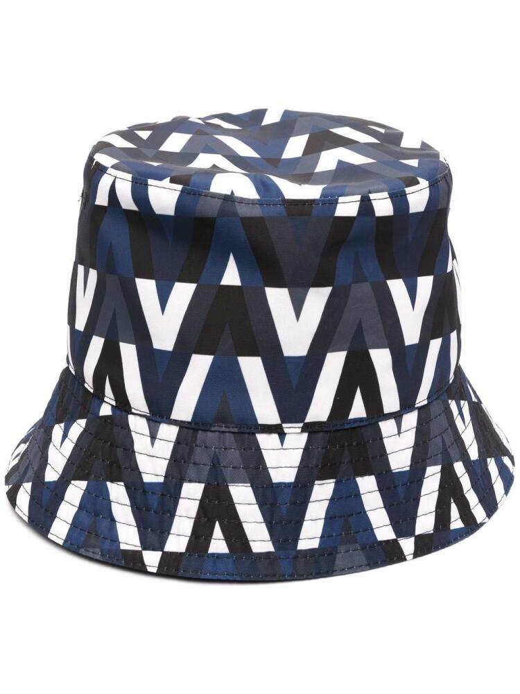 Valentino Garavani reversible Optical Valentino bucket hat - Blue Cover