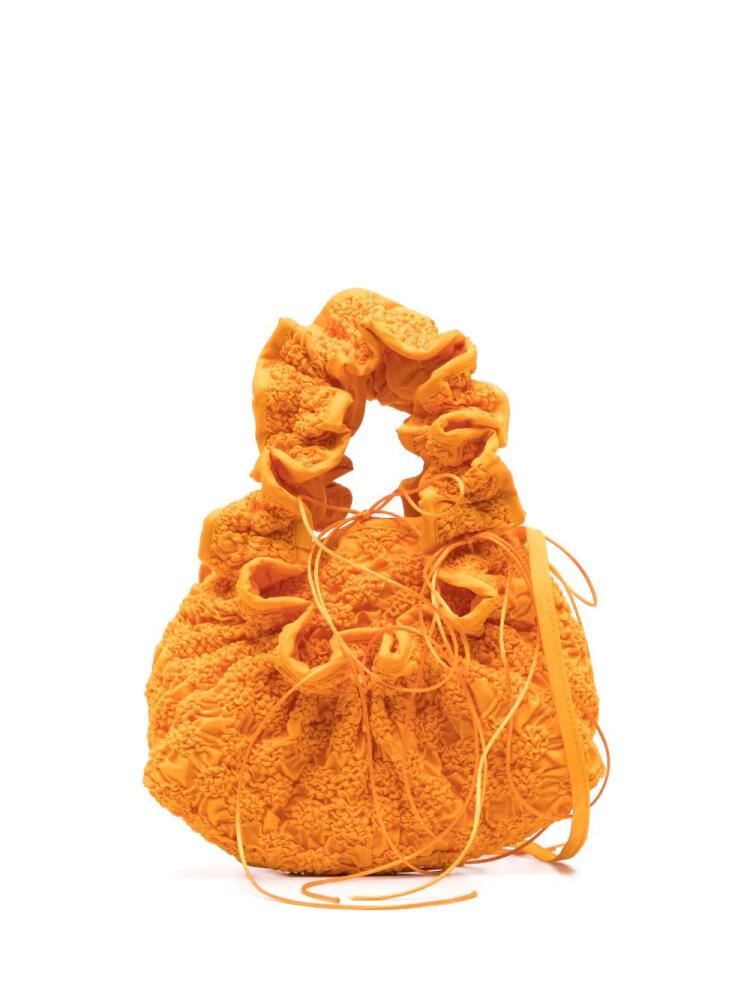 Cecilie Bahnsen Kiku ruffled tote bag - Orange Cover