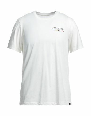 O'neill Man T-shirt White Cotton, Recycled polyester Cover