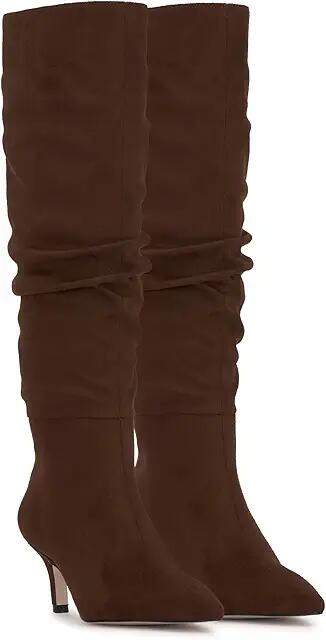 Jessica Simpson Naevy Kitten Heel Slouch Boot (Walnut) Women's Boots Cover