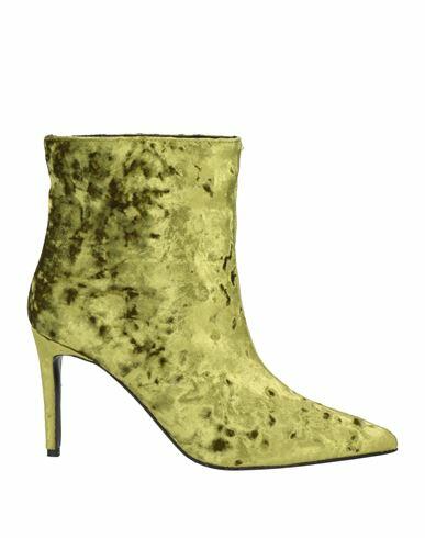 Marc Ellis Woman Ankle boots Green Textile fibers Cover