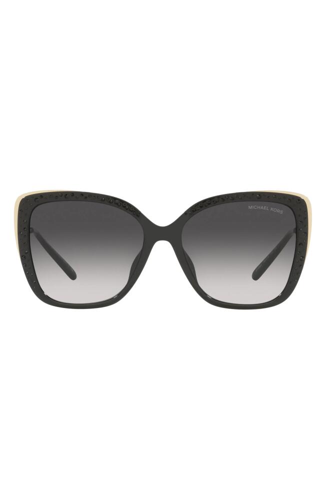 Michael Kors East Hampton 56mm Square Sunglasses in Black Cover