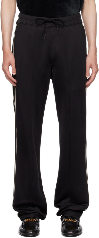 TOM FORD Black Piping Sweatpants Cover