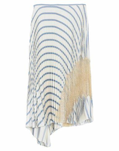 Cedric Charlier Woman Midi skirt White Viscose, Polyamide Cover