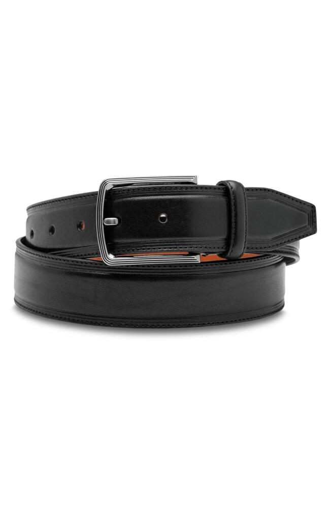 Bosca Sorento Leather Belt in Black Cover