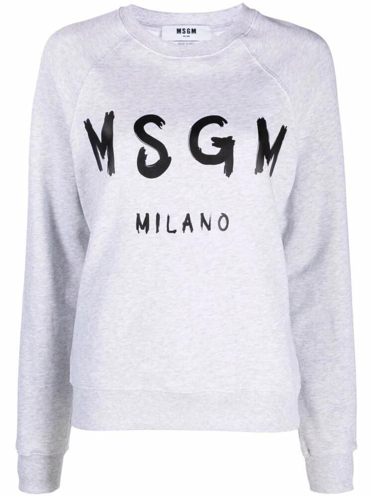 MSGM logo print sweatshirt - Grey Cover