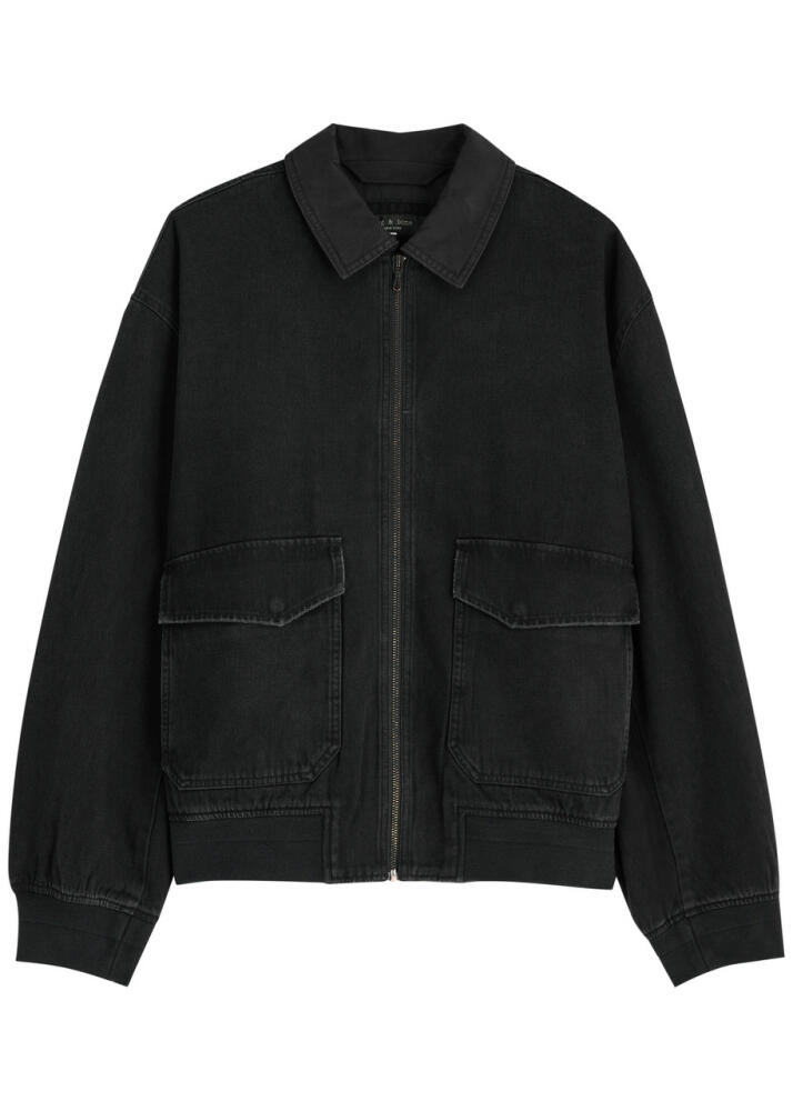 Rag & Bone Dorset Denim Bomber Jacket - Black Cover