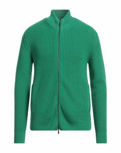 Drumohr Man Cardigan Green Merino Wool Cover