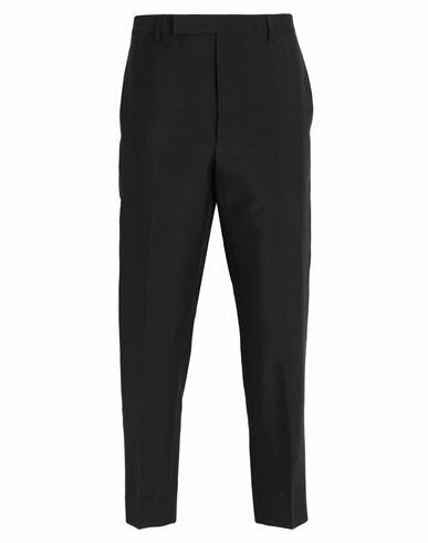 Prada Man Pants Black Mohair wool, Wool, Silk Cover