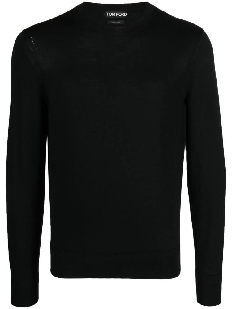 TOM FORD fine-knit wool jumper - Black Cover