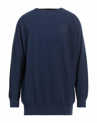 Richmond X Man Sweater Navy blue Cotton Cover