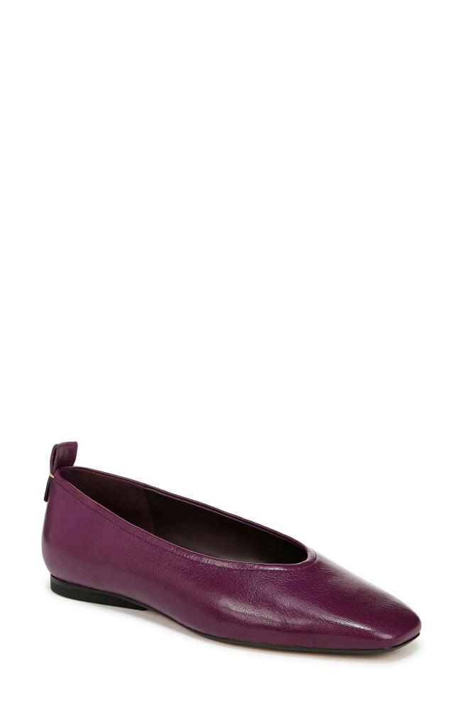 27 EDIT Naturalizer Carla Flat in Deep Plum Purple Leather Cover