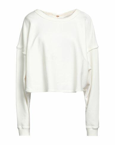 Free People Woman Sweatshirt Off white Cotton Cover