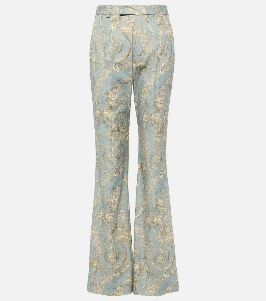 Vivienne Westwood Ray printed high-rise cotton flared pants Cover