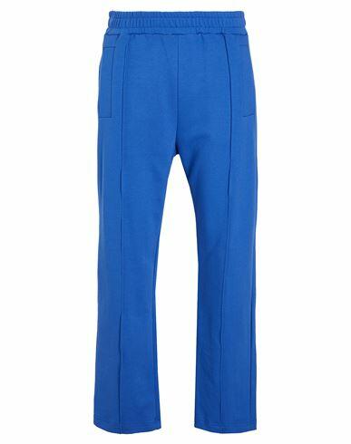 8 By Yoox Organic Cotton Track Pants Man Pants Blue Cotton Cover