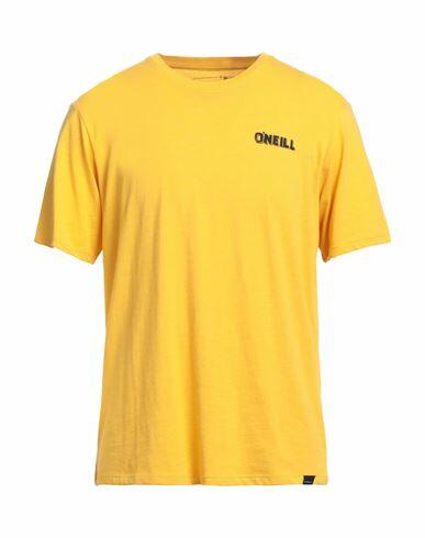 O'neill Man T-shirt Yellow Cotton, Recycled polyester Cover