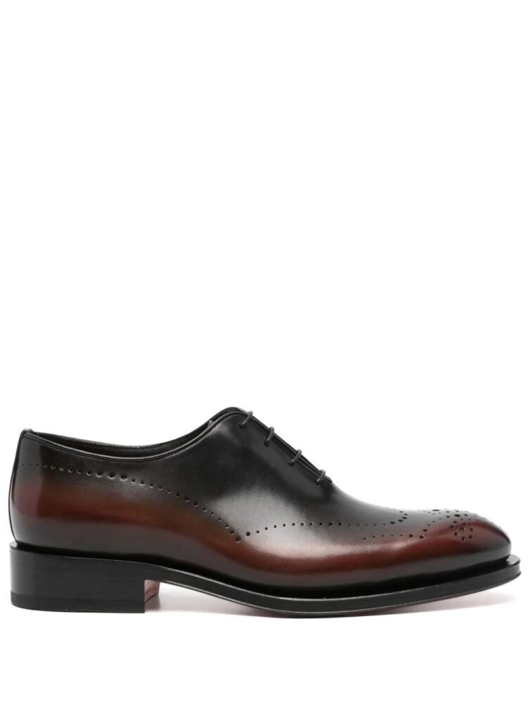 Santoni leather brogues - Brown Cover