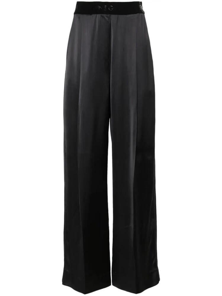 Stine Goya wide-leg FSC viscose trousers - Black Cover