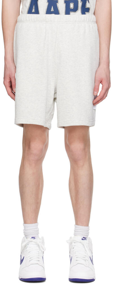 AAPE by A Bathing Ape Off-White Patch Shorts Cover