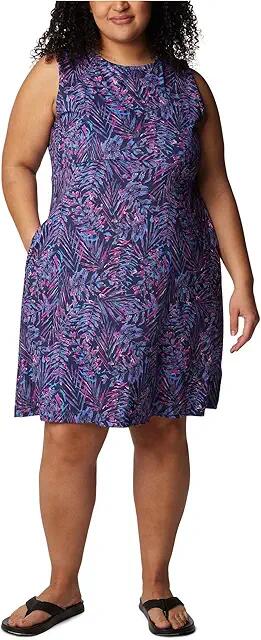 Columbia Plus Size Freezer Tank Dress (Nocturnal Serenoa) Women's Clothing Cover