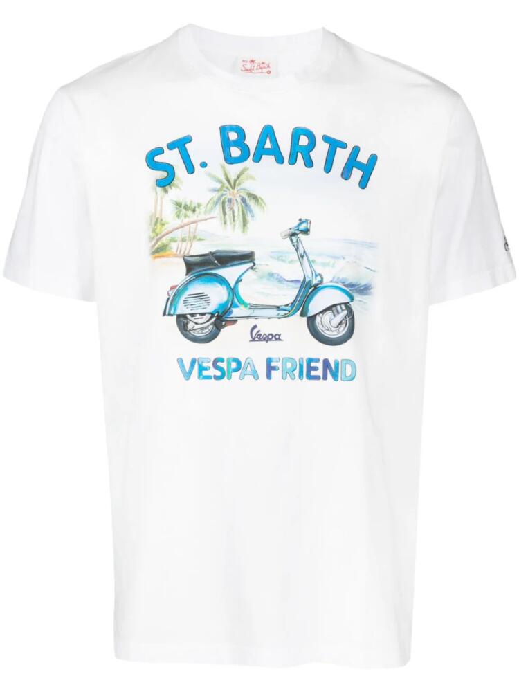 MC2 Saint Barth illustration-print cotton T-Shirt - White Cover