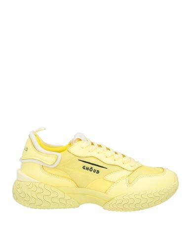 Ghōud Venice Woman Sneakers Yellow Leather, Textile fibers Cover