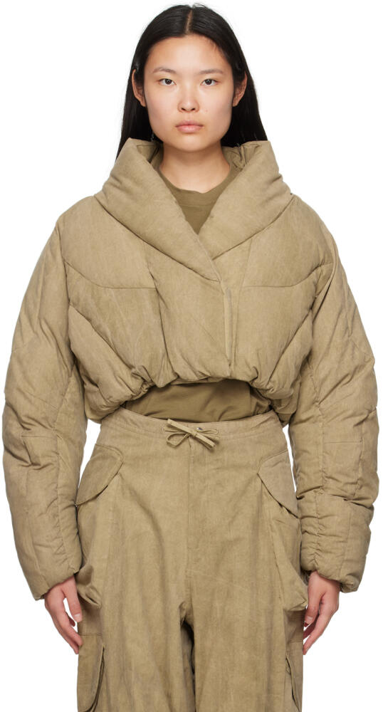 Entire Studios Beige A7L Down Jacket Cover