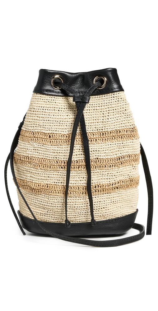 Sensi Studio Two Tone Mochila Bucket Bag Natural Beige/Black Cover