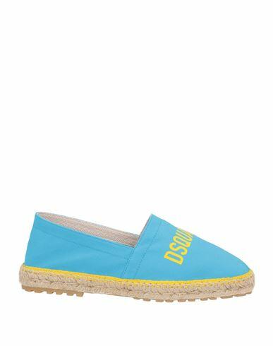 Dsquared2 Man Espadrilles Azure Textile fibers Cover