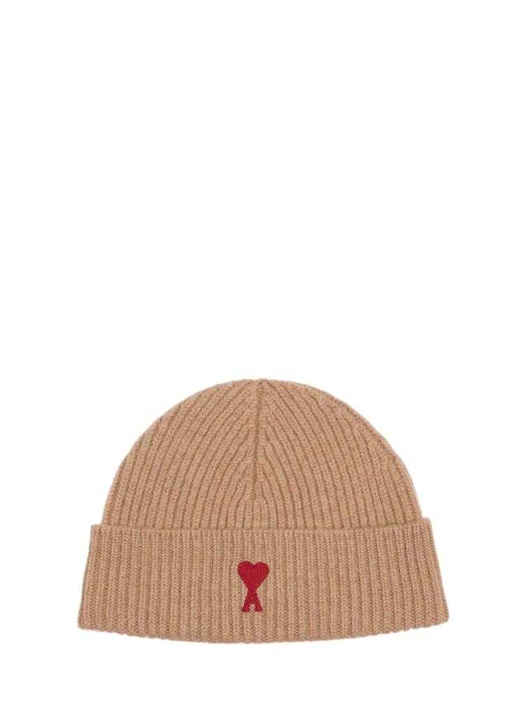 AMI PARIS Adc Logo Wool Beanie Cover