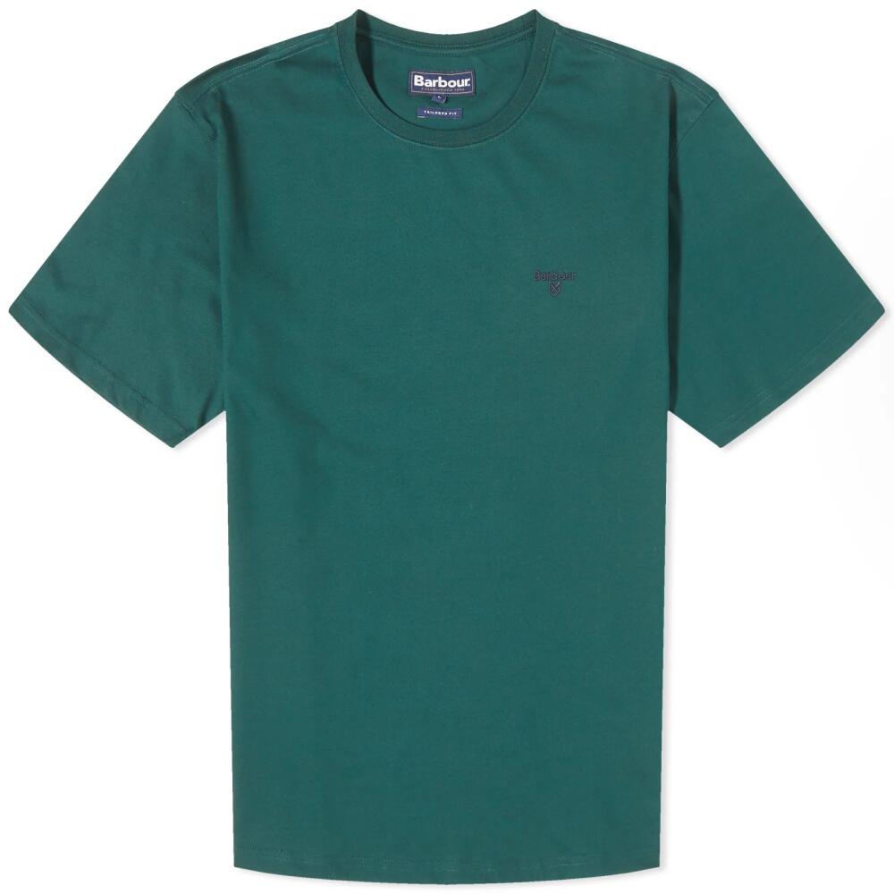 Barbour Men's Essential Sports T-Shirt in Seaweed Cover