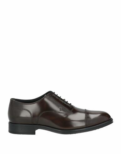 Tod's Man Lace-up shoes Dark brown Soft Leather Cover