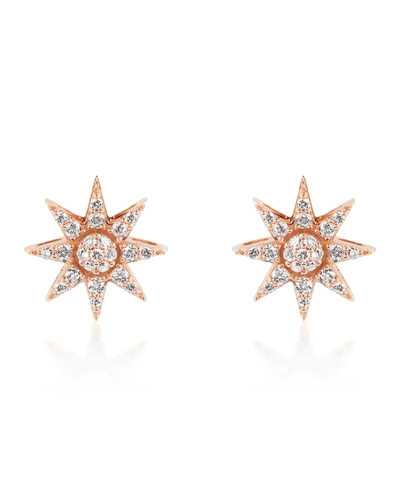 BeeGoddess Venus Star 14k Diamond Stud Earrings Cover