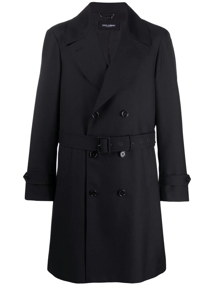 Dolce & Gabbana belted trench coat - Black Cover