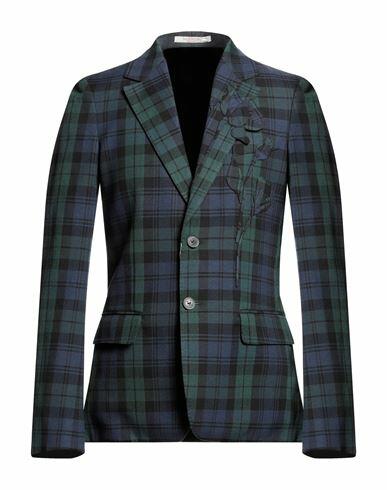 Valentino Garavani Man Blazer Navy blue Cotton, Virgin Wool Cover