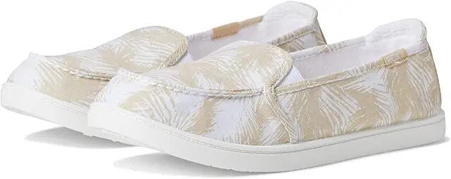 Roxy Minnow VII Slip-On Shoe (White/Tan) Women's Shoes Cover