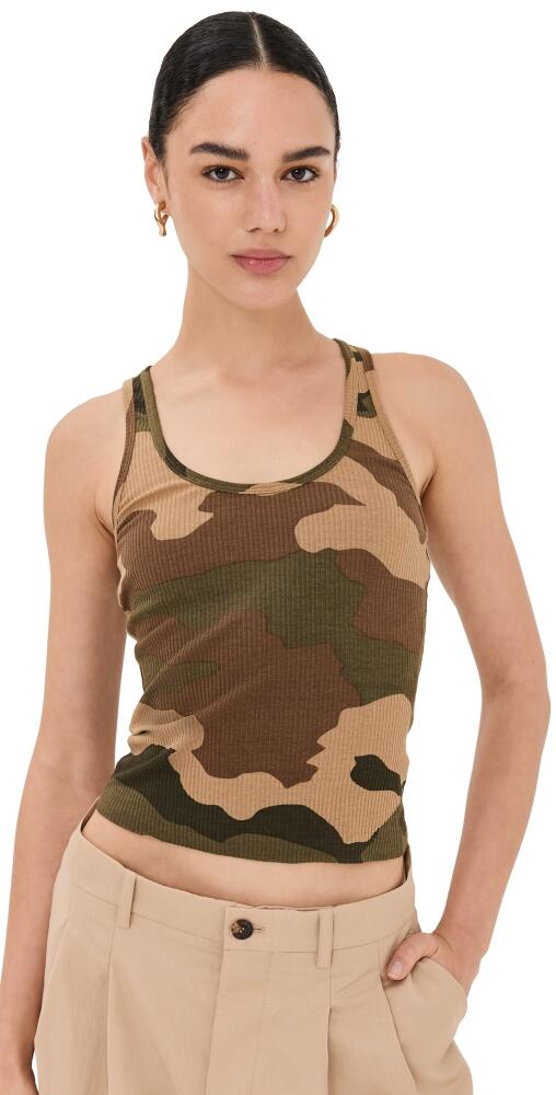 Good American Light Rib Tank Fatigue Green Camo01 Cover