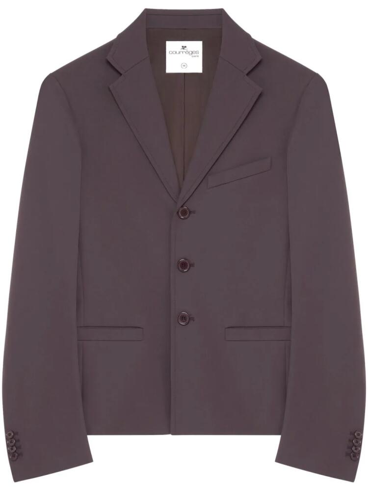 Courrèges single-breasted tailored jacket - Brown Cover