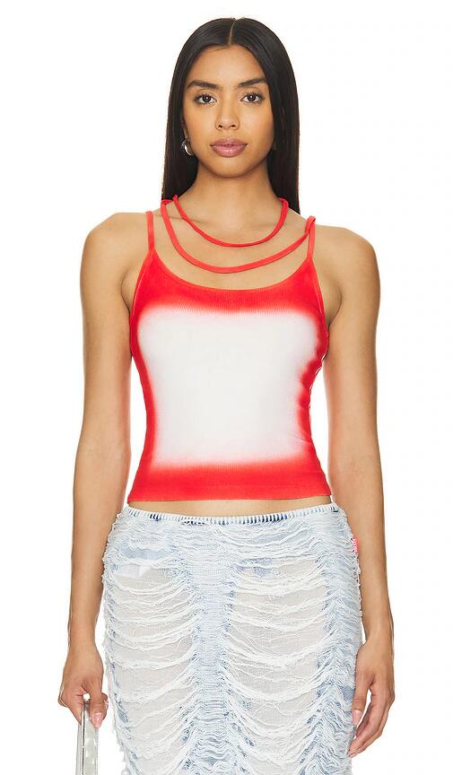 MARRKNULL Tank Top in Red Cover