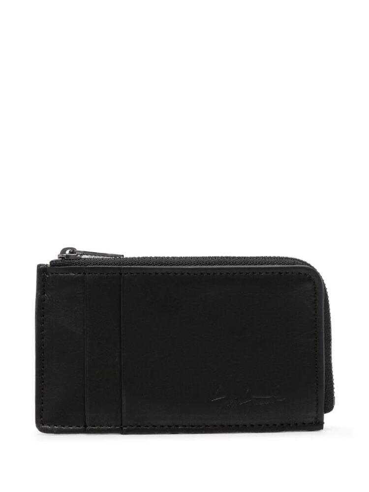 Discord Yohji Yamamoto logo-debossed leather wallet - Black Cover