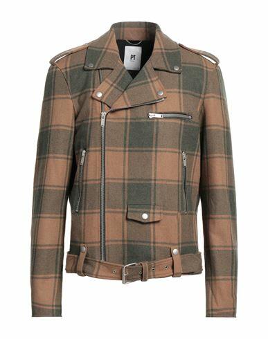 Pt Torino Man Jacket Light brown Virgin Wool Cover