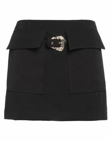 Versace Jeans Couture Woman Mini skirt Black Polyester, Elastane Cover