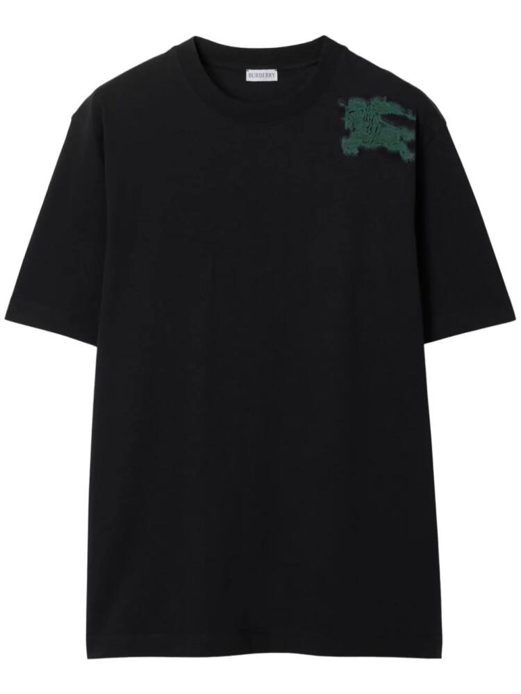 Burberry Equestrian Knight cotton T-shirt - Black Cover