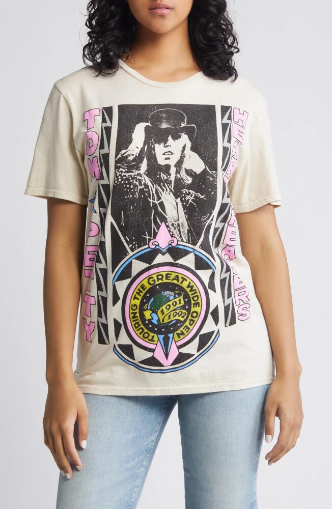 Philcos Tom Petty Cotton Graphic T-Shirt in Ivory Cover