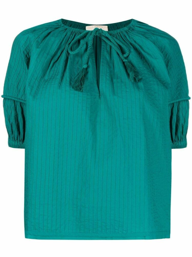 Ulla Johnson tie-neck top - Green Cover