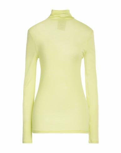 Semicouture Woman T-shirt Acid green Wool, Polyamide Cover